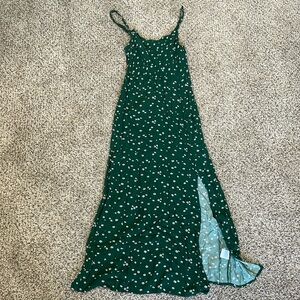 American Eagle Green Floral Dress